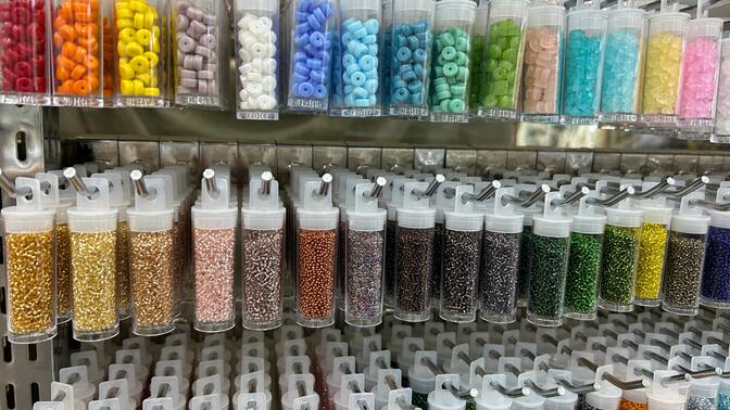 刺绣辅料米珠展示