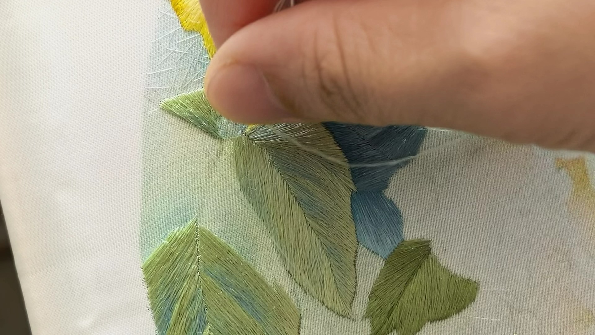 绣画系统课：牡丹绣制