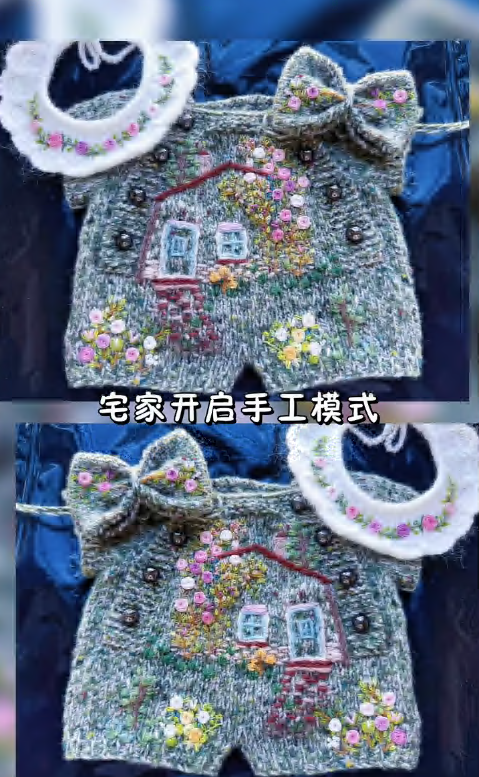 小房子和小花花，太可爱啦，完工啦～
